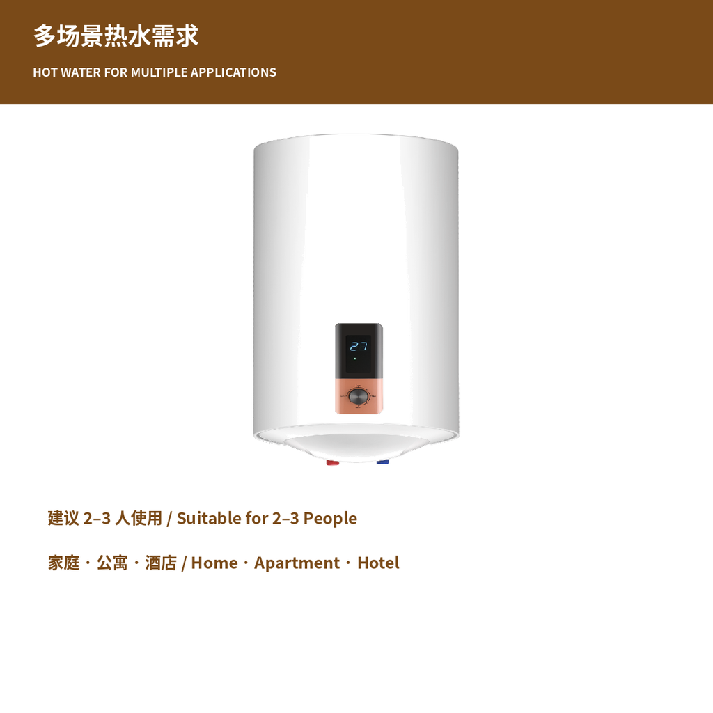Manual internal wiring of the 50L electric storage water heater