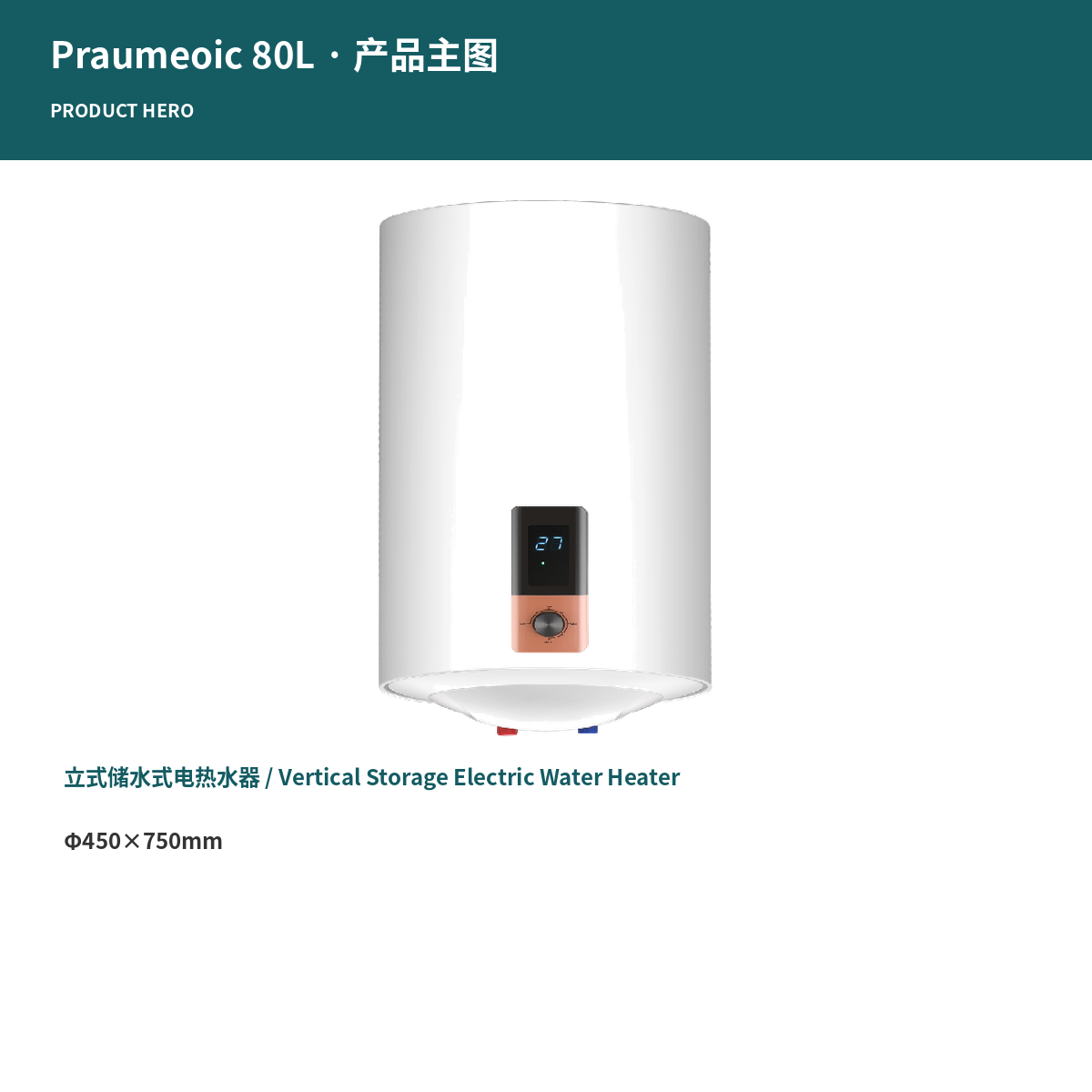 100L 2000W Electric Storage Water Heater